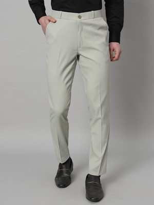 RAGZO Slim Fit Men Light Green Trousers