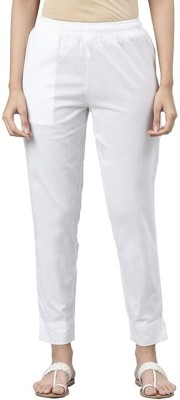 ALPHINE Comfort Fit Women White Trousers