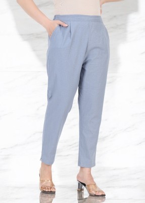 Dlifestyle Slim Fit Women Grey Trousers