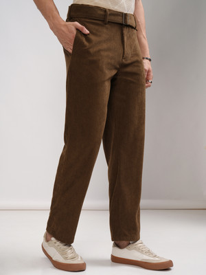 HIGHLANDER Relaxed Men Brown Trousers