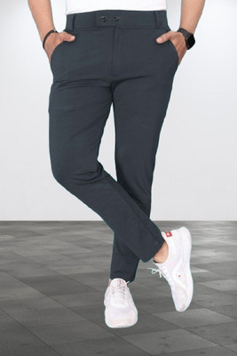 METRONAUT Regular Fit Men Grey Trousers