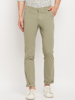 DUKE Slim Fit Men Light Green Trousers