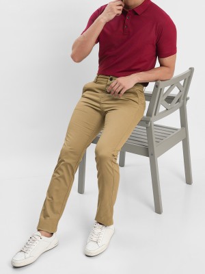 BEYOUNG Regular Fit Men Brown Trousers