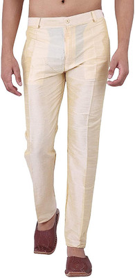 Fashtastic Relaxed Men Cream Trousers