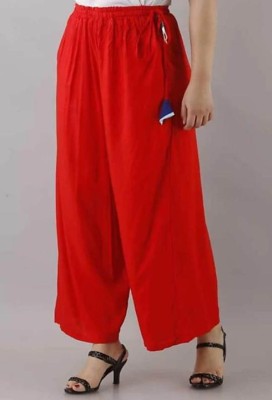 welcomekurti Regular Fit Women Red Trousers