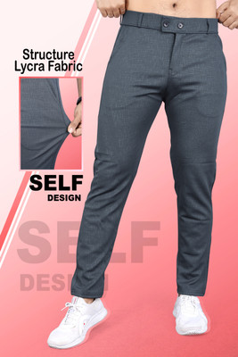 INDICLUB Slim Fit Men Grey Trousers