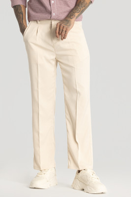 Snitch Relaxed Men Beige Trousers