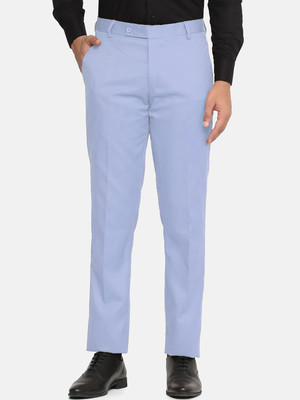 MANCREW Regular Fit Men Light Blue Trousers