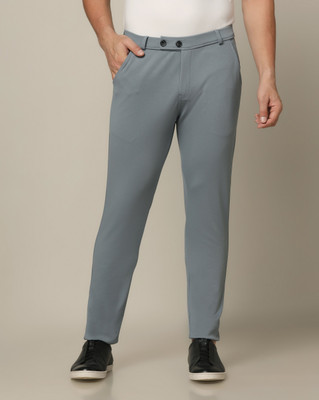 RJRD Slim Fit Men Green Trousers