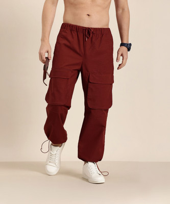 HERE&NOW Regular Fit Men Brown Trousers