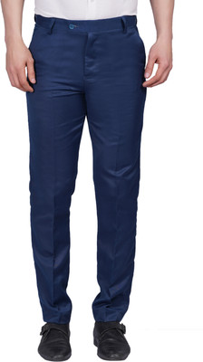 FUKUSO Regular Fit Men Blue Trousers