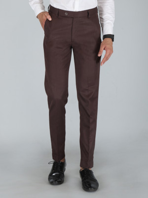 Labhanshi Creation Regular Fit Men Brown Trousers