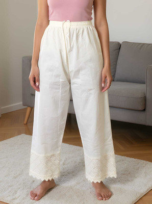 Arisha fashion Straight Fit Women White Trousers