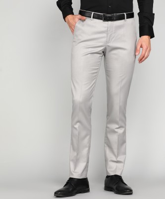 ARROW Regular Fit Men Grey Trousers