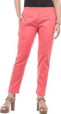 TRUELADY Regular Fit Women Red Trousers