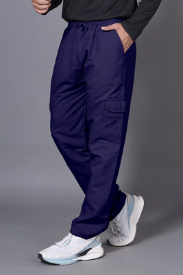 VASUDI Regular Fit Men Blue Trousers