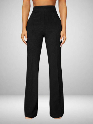 Anitafashion Regular Fit Women Black Trousers