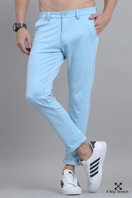 OXY-GENTZ Regular Fit Men Blue Trousers