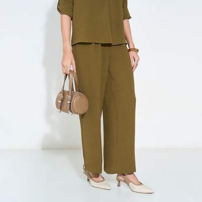 Annabelle by Pantaloons Slim Fit Women Green Trousers