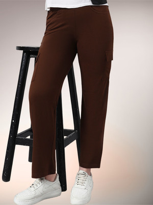SWEETTOUCHMJO Regular Fit Women Brown Trousers