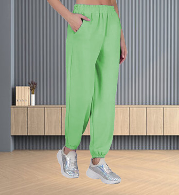 Marc Laurent Regular Fit Women Light Green Trousers