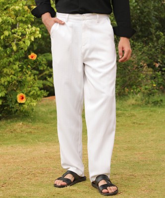 CAMPUS SUTRA Regular Fit Men White Trousers