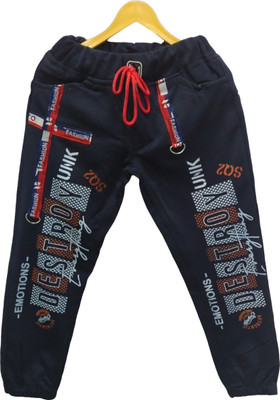 FASHION GRAB Regular Fit Boys Blue Trousers
