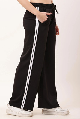 HR FASHION Straight Fit Women Black Trousers
