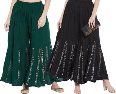 MIXFIT Flared Women Multicolor Trousers