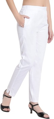 YUVA BY GOKUL ENTERPRISE Skinny Fit Women White Trousers