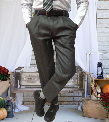 Abhima Regular Fit Boys Grey Trousers