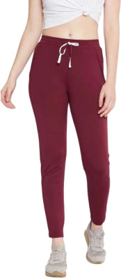 Kashmiri Theads Regular Fit Women Maroon Trousers