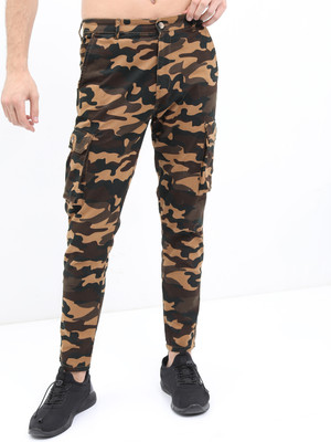 HIGHLANDER Slim Fit Men Khaki Trousers