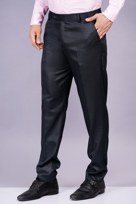AXOLOTL Regular Fit Men Dark Blue Trousers