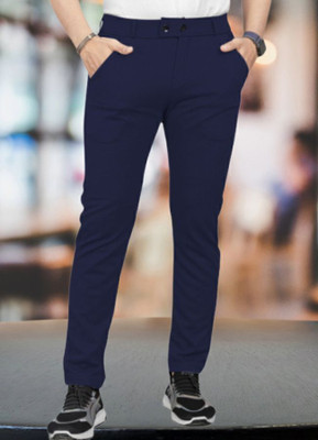 METRONAUT Regular Fit Men Dark Blue Trousers