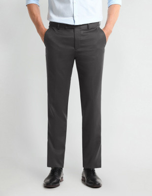 ARROW Regular Fit Men Grey Trousers