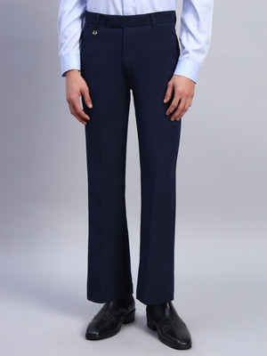 AXNIS Comfort Fit Men Dark Blue Trousers