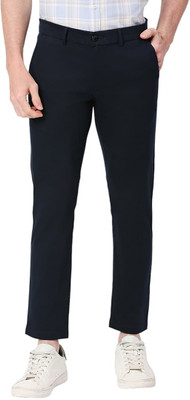 BASICS Slim Fit Men Blue Trousers