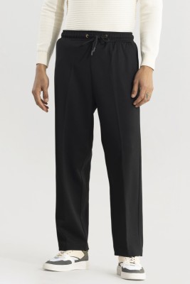 Snitch Relaxed Men Black Trousers