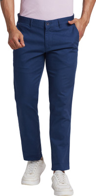 PARX Tapered Men Blue Trousers