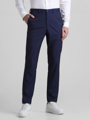 JACK & JONES Slim Fit Men Dark Blue Trousers