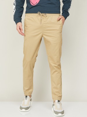 Fame Forever by Lifestyle Regular Fit Men Beige Trousers