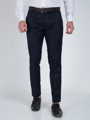 CYPHUS Regular Fit Men Dark Blue Trousers