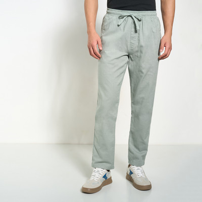 7 Alt by Pantaloons Men Grey Trousers