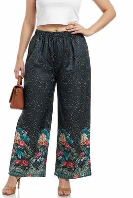 Ayesh j garment Straight Fit Women Black Trousers