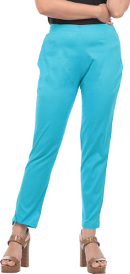 TRUELADY Regular Fit Women Blue Trousers