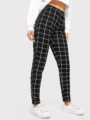 clobug Skinny Fit Women Black Trousers