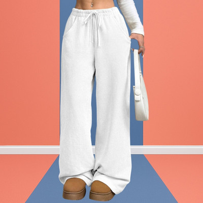 Trendnaari Regular Fit Women White Trousers