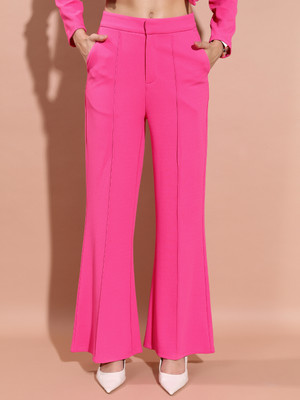 Tokyo Talkies Regular Fit Women Pink Trousers