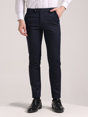 Moda Rapido Slim Fit Men Dark Blue Trousers